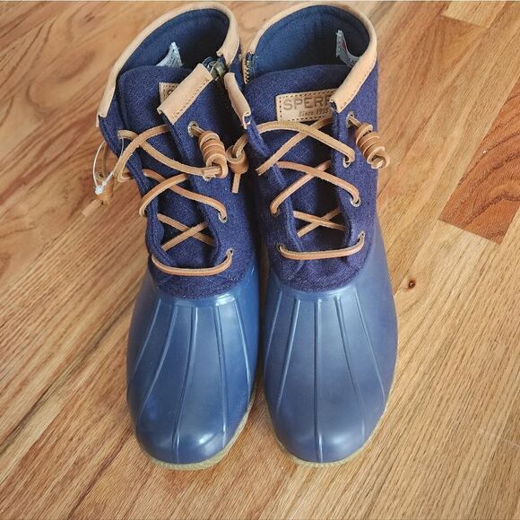 Women's Sperry Saltwater Emboss Wool NWT Duck Boots Size 7 - Picture 1 of 7